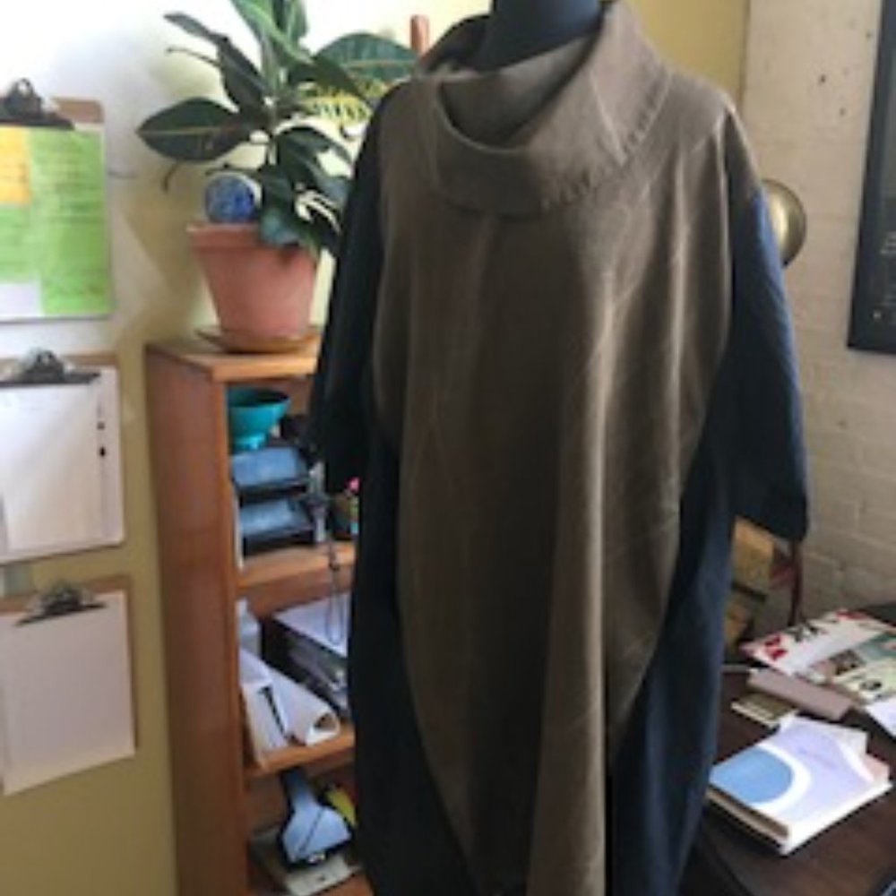 GREEN-BLACK-BLUE BOX DRESS : Made in Brooklyn